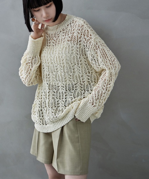 ボタニカルクロシェニット（ニット/セーター）｜etoll.（エトル） pattayablatt.com