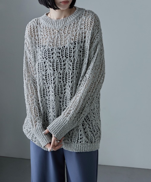 ボタニカルクロシェニット（ニット/セーター）｜etoll.（エトル） pattayablatt.com