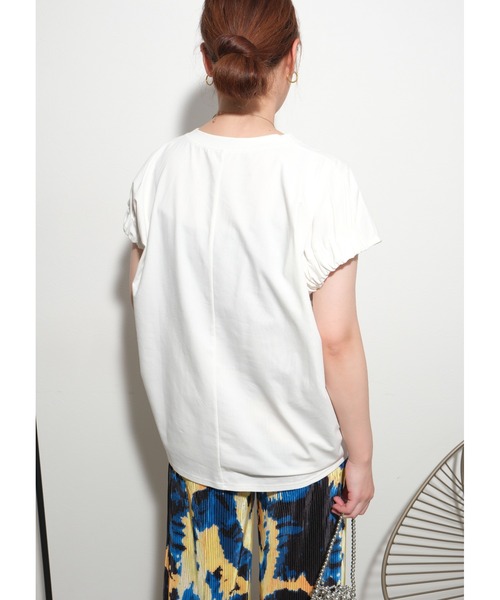パール使いロゴTシャツ Palm Riche│Eimee Law & LHELBIE 公式