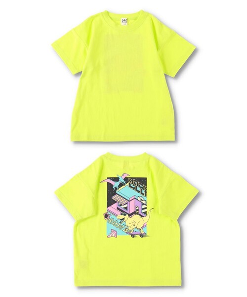 DRC branshes（ディーアールシーブランシェス）の「【WEB限定/DRC/お肌に嬉しい綿100％】アソートグラフィック半袖Tシャツ（Tシャツ/カットソー・キッズ・オフホワイト/ブルー/チャコールグレー/その他4/ブラック/エメラルド/ラベンダー/マスタード/その他1/その他2/ネイビー/その他3/ピンク/カラフル/キャメル/ライム・90/150/140/130/120/100/110/160）」の4枚目の写真