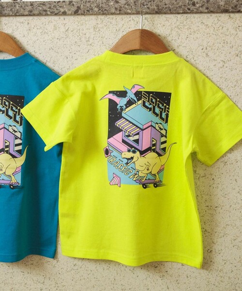 DRC branshes（ディーアールシーブランシェス）の「【WEB限定/DRC/お肌に嬉しい綿100％】アソートグラフィック半袖Tシャツ（Tシャツ/カットソー・キッズ・オフホワイト/ブルー/チャコールグレー/その他4/ブラック/エメラルド/ラベンダー/マスタード/その他1/その他2/ネイビー/その他3/ピンク/カラフル/キャメル/ライム・90/150/140/130/120/100/110/160）」の17枚目の写真