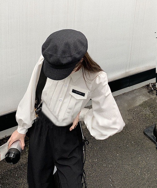 SHEPP（シープ）の「サイドリボン スリット プリーツ ストレートパンツ（その他パンツ・レディース・ブラック・M/L/XL）」の5枚目の写真