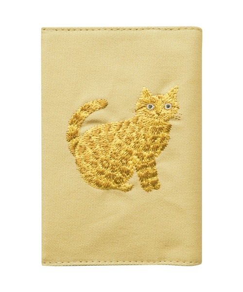 COMMON WARE(コモンウェアー)の「EC:松尾みゆき 猫刺繍ブックカバー(その他雑貨・レディース・ライトイエロー/ベビーピンク/ネイビー/ベージュ・FREE)」の8枚目の写真
