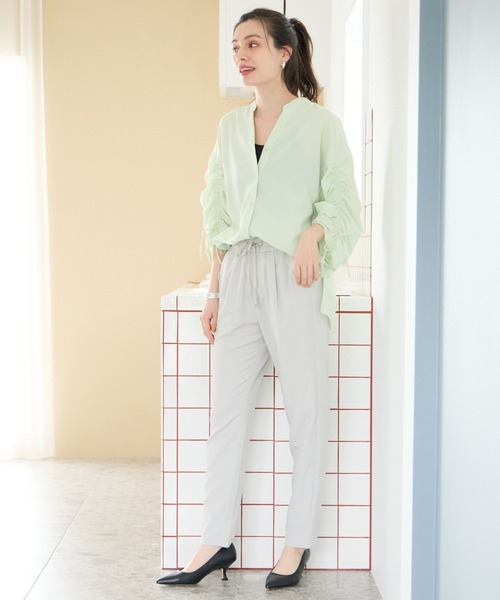 BAYFLOW（ベイフロー）の「RPテーパードロストパンツ24（その他パンツ・レディース・ラベンダー/ネイビー/ブラック/ライトグレー・SMALL/MEDIUM/LARGE）」の7枚目の写真