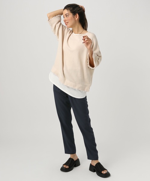 BAYFLOW（ベイフロー）の「RPテーパードロストパンツ24（その他パンツ・レディース・ラベンダー/ネイビー/ブラック/ライトグレー・SMALL/MEDIUM/LARGE）」の20枚目の写真