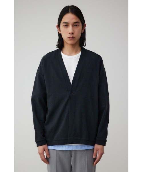 AZUL by moussy(アズールバイマウジー)の「ツイルワンボタンカーディガン(カーディガン/ボレロ・メンズ・ライトグレー/ブラック・FREE)」の17枚目の写真