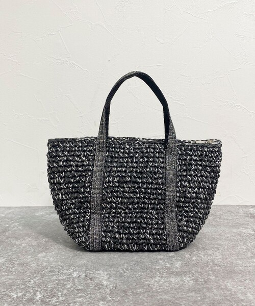 fredy emue（フレディエミュ）の「ラメテープペーパートートバッグ（トートバッグ・レディース・ベージュ/グレー/ブラック・FREE）」の10枚目の写真