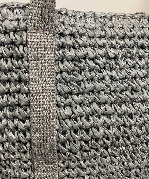 fredy emue（フレディエミュ）の「ラメテープペーパートートバッグ（トートバッグ・レディース・ベージュ/グレー/ブラック・FREE）」の13枚目の写真