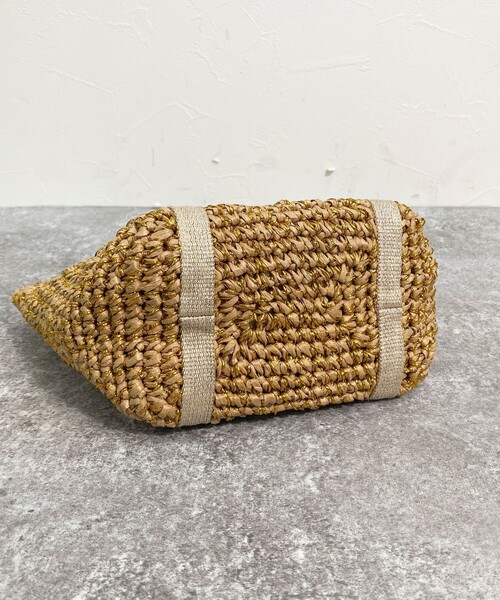 fredy emue（フレディエミュ）の「ラメテープペーパートートバッグ（トートバッグ・レディース・ベージュ/グレー/ブラック・FREE）」の17枚目の写真