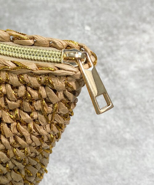 fredy emue（フレディエミュ）の「ラメテープペーパートートバッグ（トートバッグ・レディース・ベージュ/グレー/ブラック・FREE）」の18枚目の写真