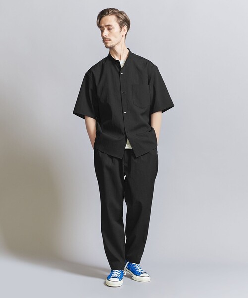 BEAUTY&YOUTH UNITED ARROWS(ビューティーアンドユースユナイテッドアローズ)の「KOMATSU PACK トロピカル 1P アンクル パンツ -セットアップ対応 ストレッチ-(その他パンツ・メンズ・ナチュラル/ネイビー/ブラック・S/M/L/XL)」の9枚目の写真
