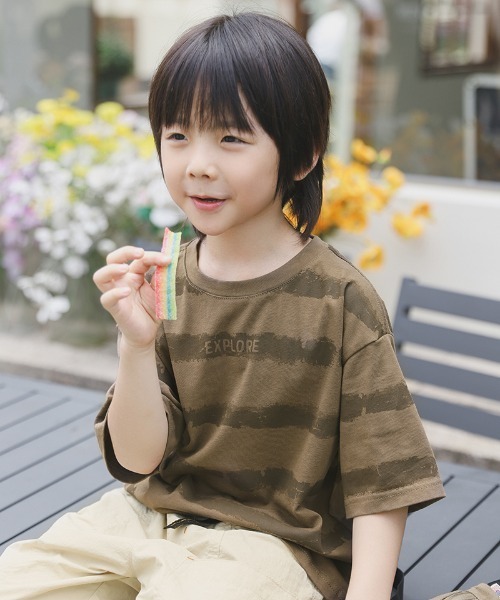 【セール】水墨風ボーダーＴシャツ（Tシャツ/カットソー）｜William&Beta（ウィリアムアンドベター）