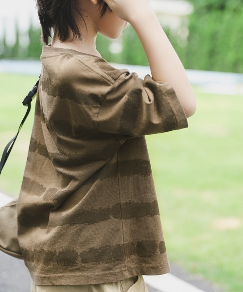 【セール】水墨風ボーダーＴシャツ（Tシャツ/カットソー）｜William&Beta（ウィリアムアンドベター） pattayablatt.com