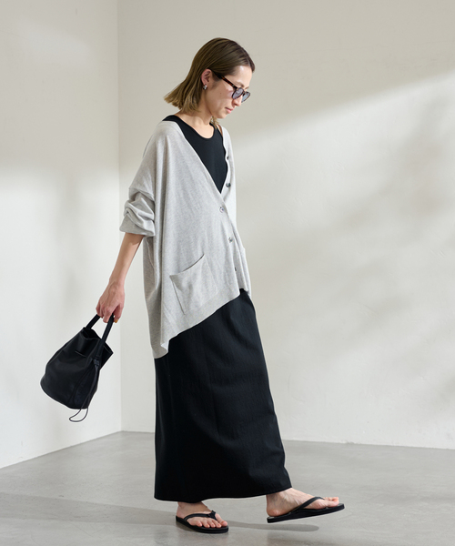 FRAMeWORK(フレームワーク)の「天竺ジャージドレス(ワンピース・レディース・ブラック/グレー・FREE)」の18枚目の写真