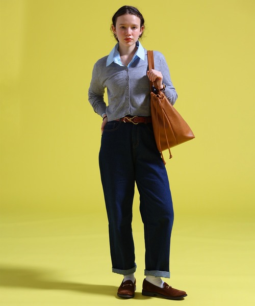 sara&cake(サラアンドケイク)の「Vネックカーディガン(カーディガン/ボレロ・レディース・ブルー系/ピンク系/ベージュ系/ホワイト/グレー系・FREE)」の20枚目の写真