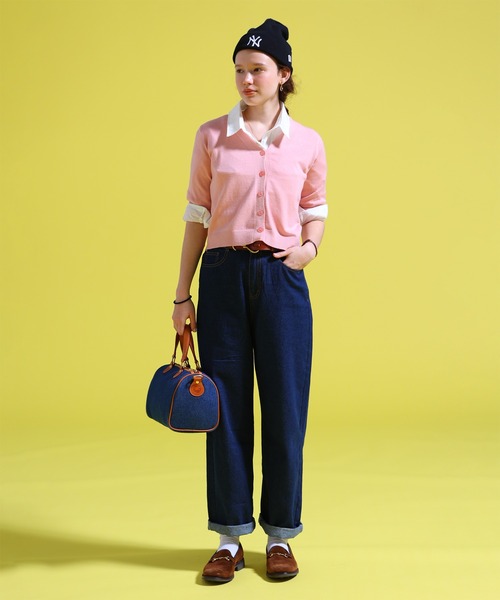 sara&cake(サラアンドケイク)の「Vネックカーディガン(カーディガン/ボレロ・レディース・ブルー系/ピンク系/ベージュ系/ホワイト/グレー系・FREE)」の11枚目の写真