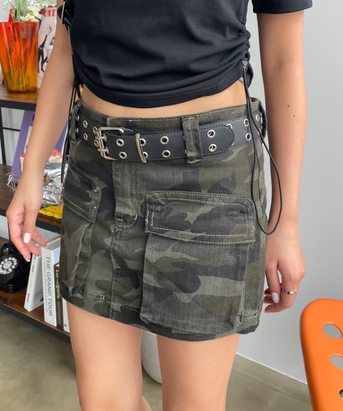 SHAGGIE（シャギー）の「サイドシャーリングオーロラフィットミニTEEシャツ（Tシャツ/カットソー・レディース・ホワイト/ブラック/チャコールグレー・FREE）」の7枚目の写真