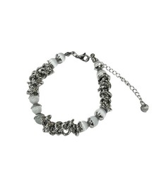 XU（エックスユー）の「【Never mind the XU】stone chain bracelet / 【ネバーマインド ザ エックスユー】ストーンチェーンブレスレットシルバーブレスレット（ブレスレット）」