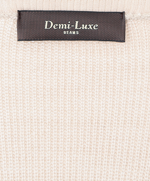 Demi-Luxe BEAMS（デミルクス ビームス）の「Demi-Luxe BEAMS / アゼ ロングカーディガン（カーディガン/ボレロ・レディース・ベージュ/ネイビー・ONE SIZE）」の7枚目の写真