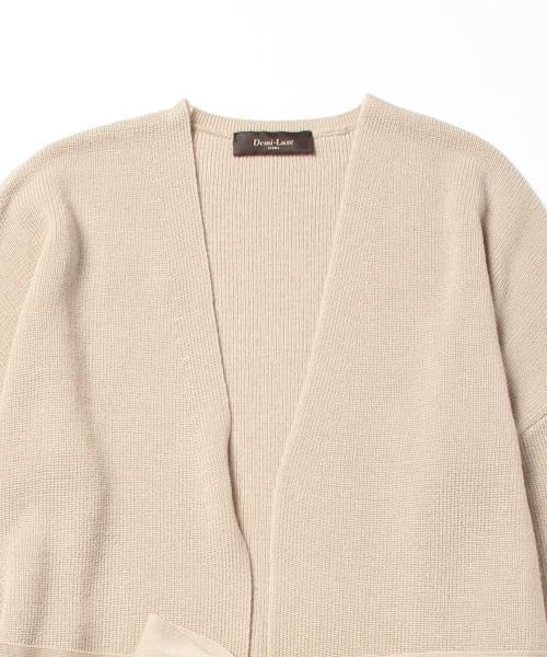Demi-Luxe BEAMS（デミルクス ビームス）の「Demi-Luxe BEAMS / アゼ ロングカーディガン（カーディガン/ボレロ・レディース・ベージュ/ネイビー・ONE SIZE）」の20枚目の写真