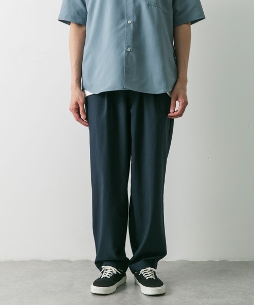 URBAN RESEARCH DOORS（アーバンリサーチドアーズ）の「『吸水速乾』セオアルファワンタックトラウザー（その他パンツ・メンズ・ネイビー/モカ/チャコールグレー・LARGE/MEDIUM）」の8枚目の写真