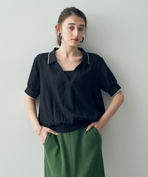 YECCA VECCA | リブシアースキッパーシャツ(シャツ/ブラウス)