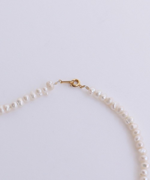 Dot＆Stripes CHILD WOMAN（ドットアンドストライプス　チャイルドウーマン）の「淡水ポテトパール ショートネックレス（ネックレス・レディース・キナリ・FREE）」の10枚目の写真