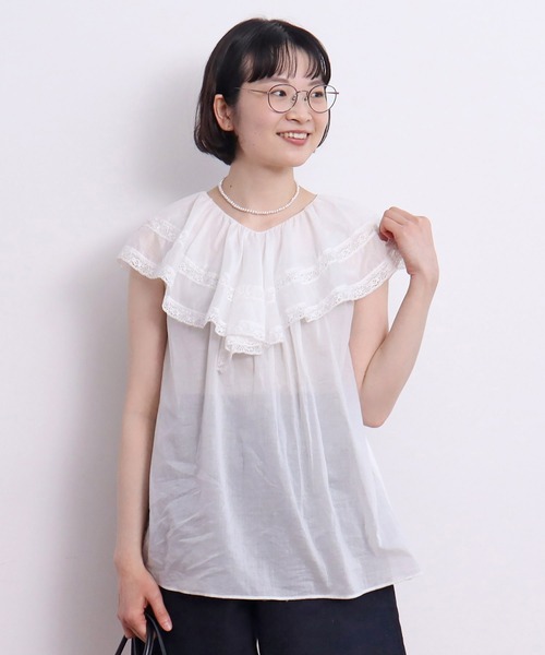 Dot＆Stripes CHILD WOMAN（ドットアンドストライプス　チャイルドウーマン）の「淡水ポテトパール ショートネックレス（ネックレス・レディース・キナリ・FREE）」の4枚目の写真