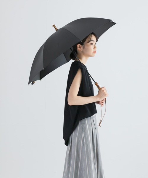 URBAN RESEARCH(アーバンリサーチ)の「晴雨兼用バンブーアンブレラ(長傘・レディース・ホワイト/ベージュ/ブラック・-)」の9枚目の写真