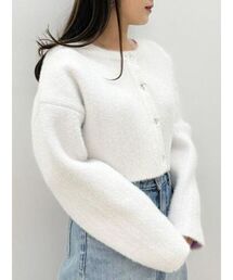 MERCURYDUO | フィルムシャギーWフェイスニットカーディガン(カーディガン/ボレロ)