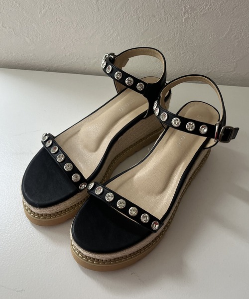 prose verse（プロズヴェール）の「ジュート厚底パールサンダル（サンダル・レディース・ブラック/ブラック系その他・SMALL/MEDIUM/LARGE/X-LARGE）」の16枚目の写真