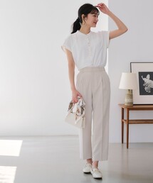 アンクルテーパードパンツ【anysis】 接触冷感・UVカット・撥水】クールタッチテーパード パンツ