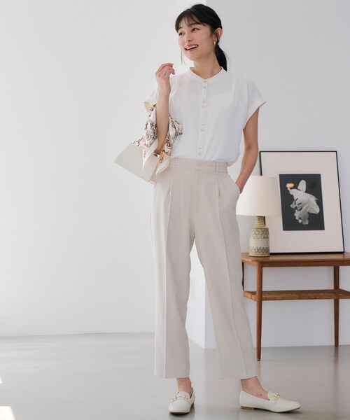 ANY SIS(エニィスィス)の「ドライタッチクール テーパードパンツ(その他パンツ・レディース・ブラック系/ベージュ系/グレー系3・1/2/3)」の20枚目の写真