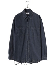marka | marka / マーカ：DAMAGE SHIRT - organic cotton chambray -：M24B-03SH01C[COR](Tシャツ/カットソー)