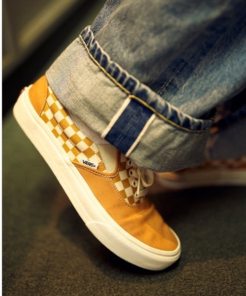 VANS（バンズ）の「VANS ヴァンズ SLIP ON ERAP スリッポンエラップ V98CF ERAP ORG/WHT CHK（スリッポン・メンズ・オレンジ・10/9h/9/8h/8/7h/7/6h/6/5h/5/4h/12/11/10h）」の4枚目の写真