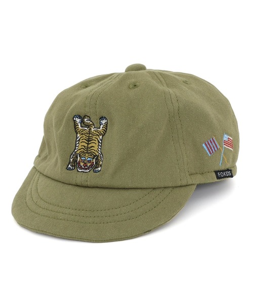 F.O.KIDS（エフオーキッズ）の「F.O.KIDS/エフオーキッズ 刺繍 キャップ（キャップ・キッズ・ブルー/カーキ/キナリ/ブルー系・50/54）」の3枚目の写真