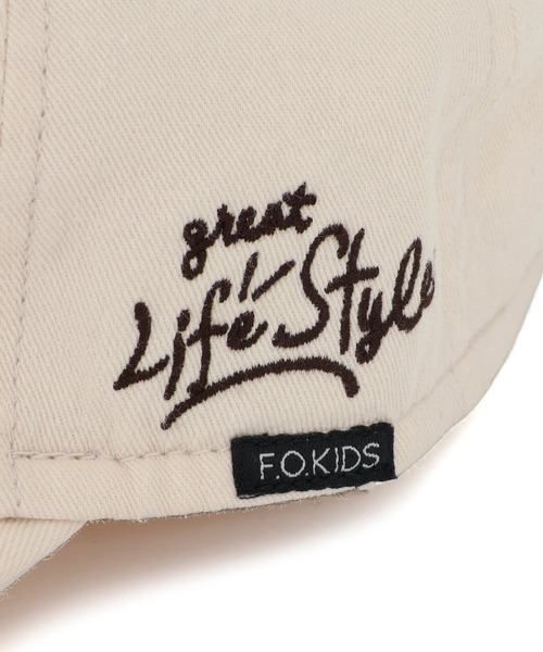 F.O.KIDS（エフオーキッズ）の「F.O.KIDS/エフオーキッズ 刺繍 キャップ（キャップ・キッズ・ブルー/カーキ/キナリ/ブルー系・50/54）」の7枚目の写真