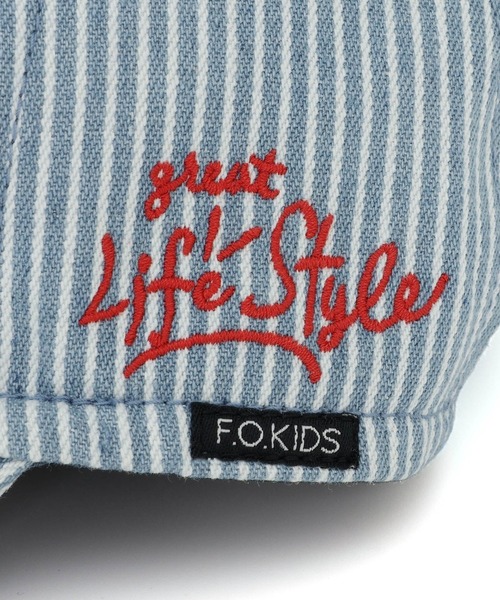F.O.KIDS（エフオーキッズ）の「F.O.KIDS/エフオーキッズ 刺繍 キャップ（キャップ・キッズ・ブルー/カーキ/キナリ/ブルー系・50/54）」の13枚目の写真
