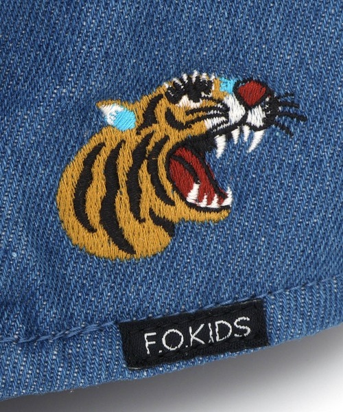F.O.KIDS（エフオーキッズ）の「F.O.KIDS/エフオーキッズ 刺繍 キャップ（キャップ・キッズ・ブルー/カーキ/キナリ/ブルー系・50/54）」の11枚目の写真