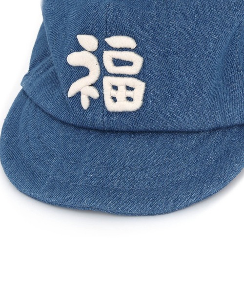 F.O.KIDS（エフオーキッズ）の「F.O.KIDS/エフオーキッズ 刺繍 キャップ（キャップ・キッズ・ブルー/カーキ/キナリ/ブルー系・50/54）」の5枚目の写真