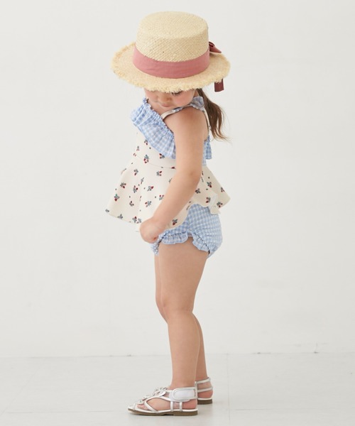 petit main(プティマイン)の「【SWIM】小花柄タンキニ(水着・キッズ・ライトピンク/アイボリー・90cm/80cm/130cm/120cm/110cm/100cm)」の17枚目の写真