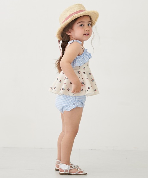 petit main(プティマイン)の「【SWIM】小花柄タンキニ(水着・キッズ・ライトピンク/アイボリー・90cm/80cm/130cm/120cm/110cm/100cm)」の15枚目の写真