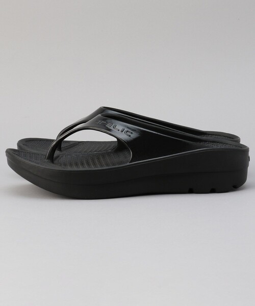 TELIC（テリック）の「TELIC/テリック W-FLIP FLOP/フリップ フロップ/リカバリーサンダル トングタイプ（サンダル・メンズ・ブラック・26.0cm/28.0cm/27.0cm）」の3枚目の写真