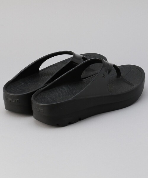 TELIC（テリック）の「TELIC/テリック W-FLIP FLOP/フリップ フロップ/リカバリーサンダル トングタイプ（サンダル・メンズ・ブラック・26.0cm/28.0cm/27.0cm）」の5枚目の写真