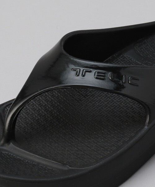 TELIC（テリック）の「TELIC/テリック W-FLIP FLOP/フリップ フロップ/リカバリーサンダル トングタイプ（サンダル・メンズ・ブラック・26.0cm/28.0cm/27.0cm）」の7枚目の写真