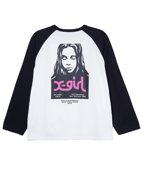 X-girl(エックスガール)の「X-girl FACE POSTER B/B BIG TEE(Tシャツ/カットソー・レディース・ブラック/ホワイト・S/M)」の11枚目の写真