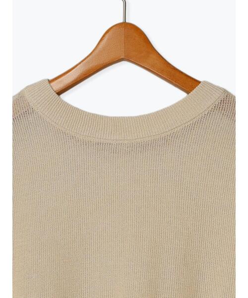 Lugnoncure（ルノンキュール）の「◎前後2WAYシアーロゴニット（ニット/セーター・レディース・ブルー/グレー/ベージュ・F）」の20枚目の写真