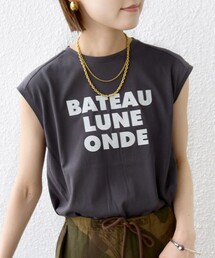 ローズペトール フレンチスリーブ プリント TEE