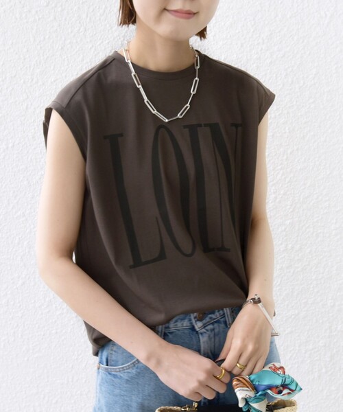 SHIPS(シップス)の「ローズペトール フレンチスリーブ プリント TEE(Tシャツ/カットソー・レディース・ブラウン/ホワイト/ダークグレー・ONE SIZE)」の22枚目の写真