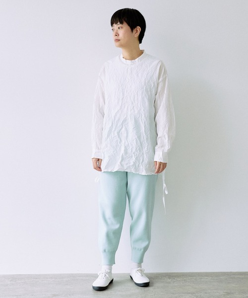 yuni ユニ 綿ニットパンツ ホワイト yuni ユニ 綿ニットパンツ ホワイト